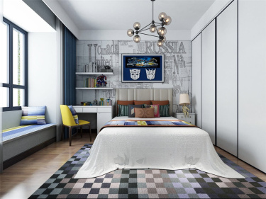 126平3室雅致新中儿童房