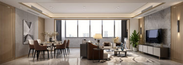 151平跃层/复式现代简约餐厅