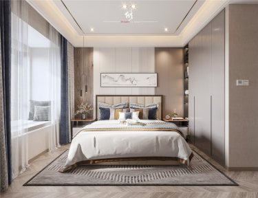 129平4室现代简约卧室