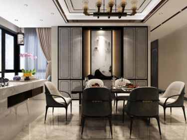 240平4室雅致新中餐厅