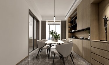 165平3室现代简约餐厅