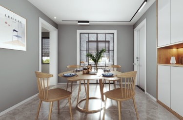 105平3室现代简约餐厅