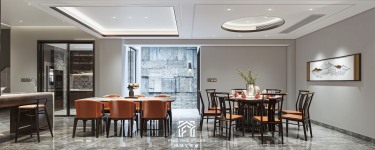 350平别墅雅致新中餐厅