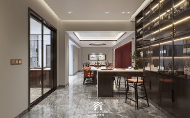 350平别墅雅致新中餐厅