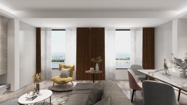 134平4室现代简约客厅