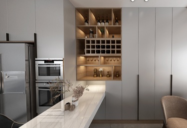 230平别墅现代简约餐厅