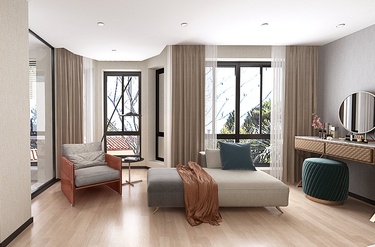 230平别墅现代简约卧室