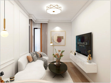 35平1室现代简约客厅