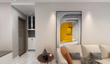 106平2室现代简约客厅