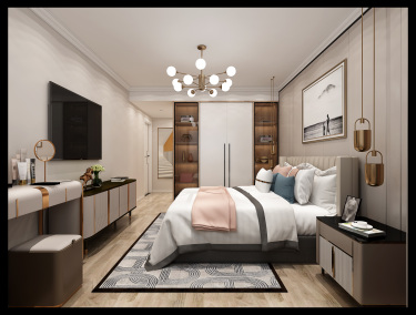 128平2室现代简约卧室