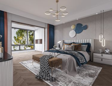 242平跃层/复式现代简约卧室