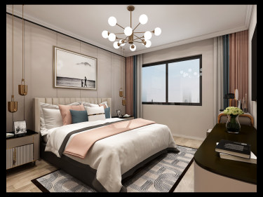 128平2室现代简约卧室