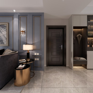 108平2室现代简约玄关