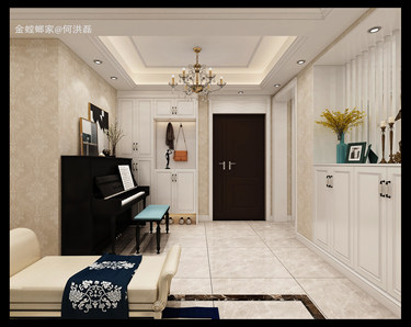 160平3室原木风客厅