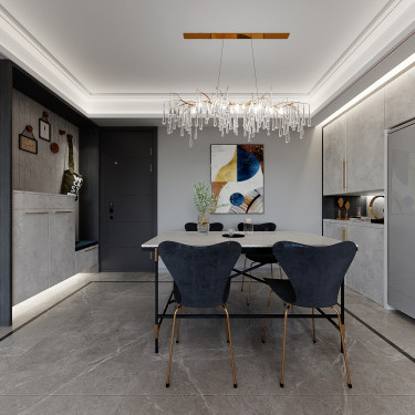 130平3室现代简约餐厅