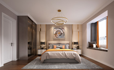 108平2室现代简约卧室