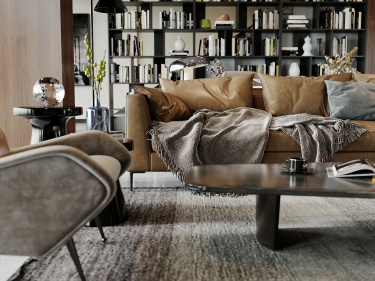 350平别墅现代简约客厅