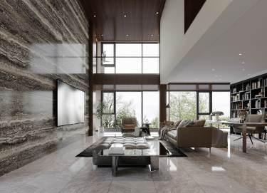 350平别墅现代简约客厅