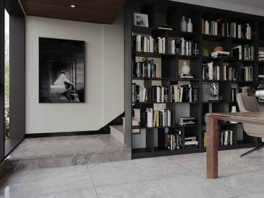 350平别墅现代简约书房