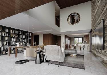 350平别墅现代简约客厅