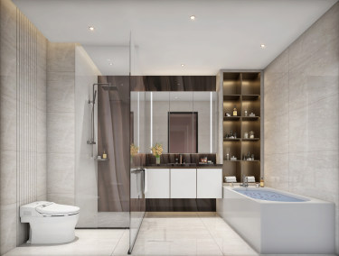 590平别墅现代简约卫生间