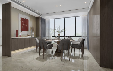 590平别墅现代简约餐厅