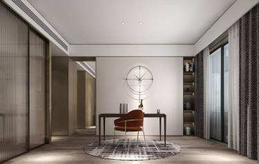 255平3室现代简约书房