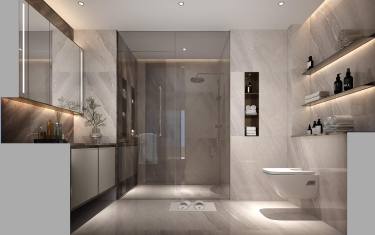 255平3室现代简约卫生间