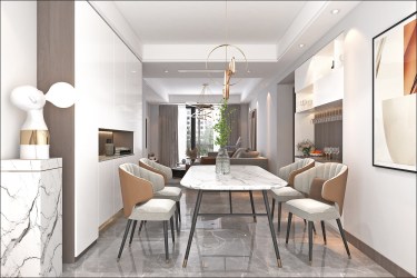 137平4室现代简约餐厅