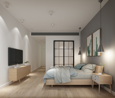 158平3室禅意日式卧室