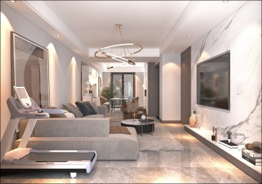 137平4室现代简约客厅