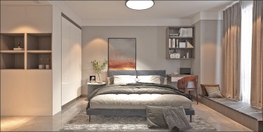 137平4室现代简约卧室