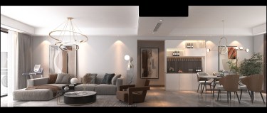 137平4室现代简约客厅