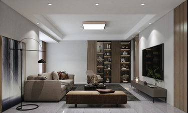 125平3室现代简约客厅