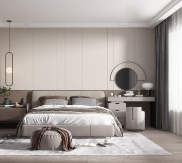 125平3室现代简约卧室