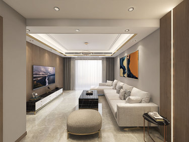 137平4室现代简约客厅