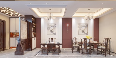 332平别墅雅致新中餐厅