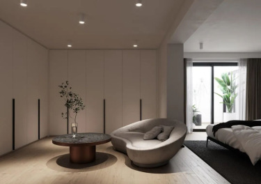 300平跃层/复式现代简约卧室