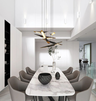 300平跃层/复式现代简约餐厅