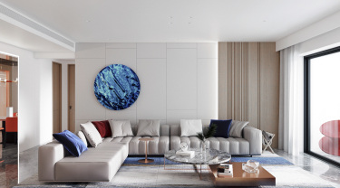 160平4室现代简约客厅