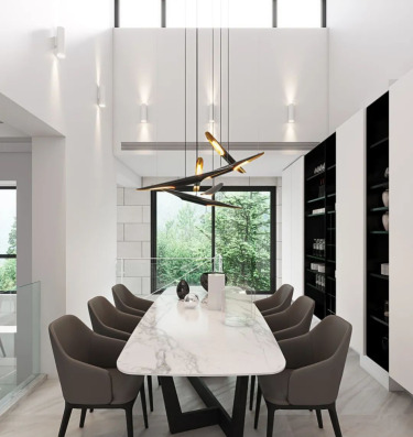 300平跃层/复式现代简约餐厅