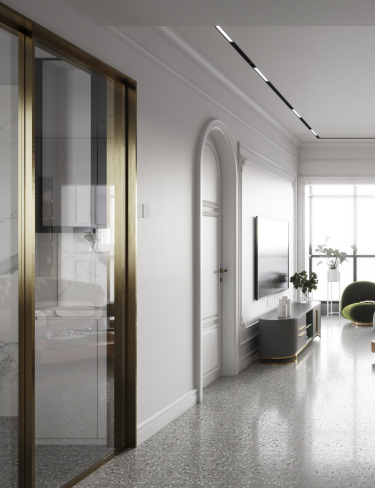 200平4室现代简约客厅