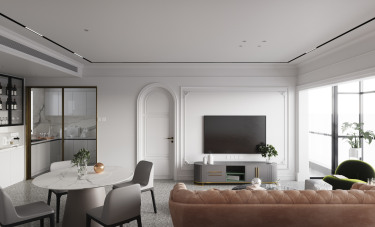 200平4室现代简约客厅