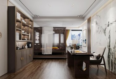 282平5室雅致新中卧室