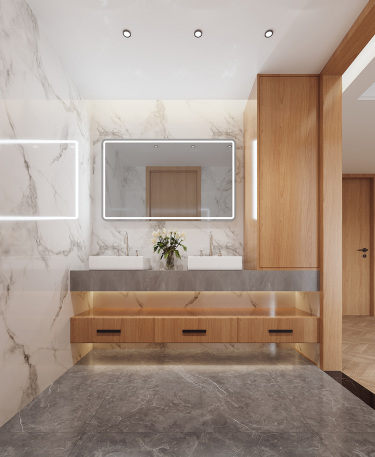 220平跃层/复式现代简约卫生间