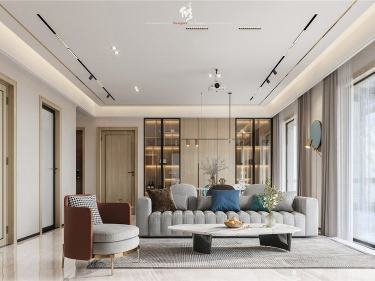 129平大名城紫金九号现代风格-将时尚进行到底