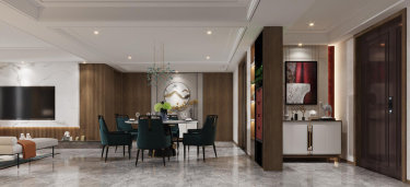 217平4室现代简约餐厅