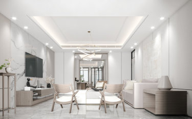 180平4室现代简约客厅