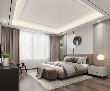180平4室现代简约卧室