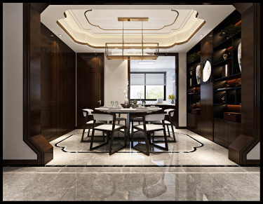 145平4室雅致新中餐厅